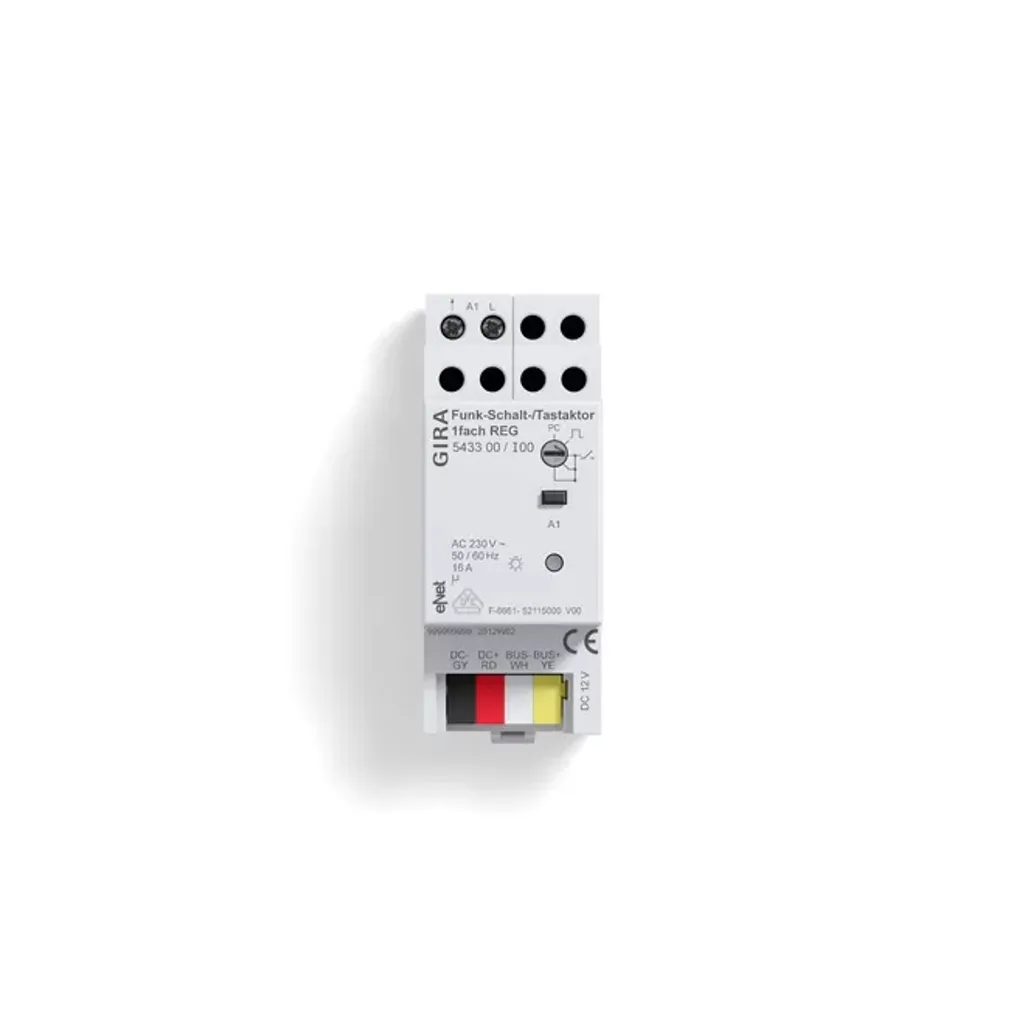 Gira 543300 Acteur Radiofréquence eNet Commutateur Touche Simple AMD