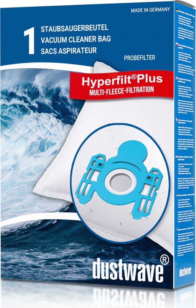 Dustwave 1 Staubsaugerbeutel für AEG Vampyr CE 680 / 680 Korea - hocheffizient, mehrlagiges Mikrovlies mit Hygieneverschluss - Germany