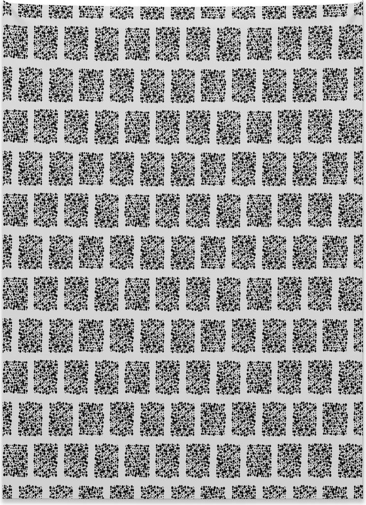 Abakuhaus Abstrakt Wandteppich, Retro gepunktete Quadrate aus Weiches Mikrofaser Stoff Kein Verblassen Klare Farben Waschbar, 110 x 150 cm, Kokosnu...