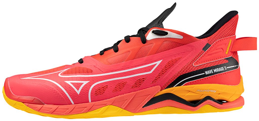 Mizuno WAVE MIRAGE 5 RadiantRed/White/Carrot Curl 10.5