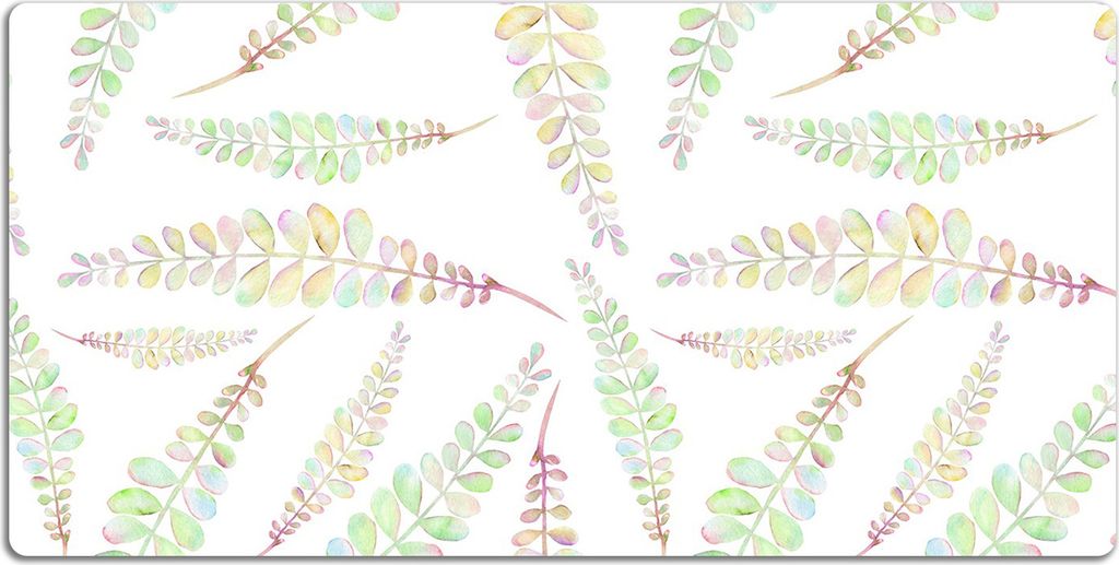 Schreibtischmatte Tischunterlage 120x60 cm Mauspad - Aquarellblätter