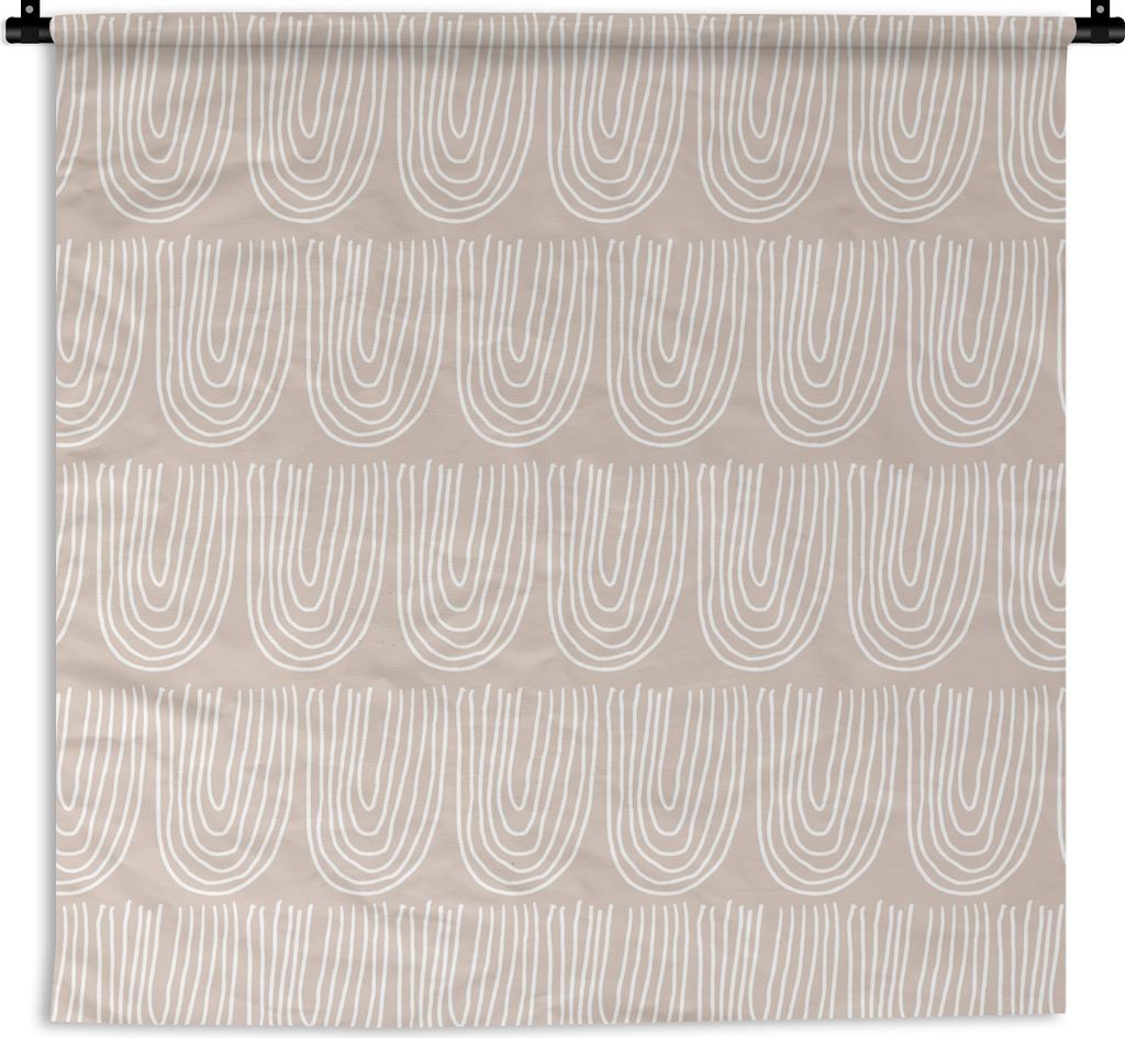 MuchoWow® Wandteppich Wandbehang Sommer - Bögen - Weiß Produktbild 