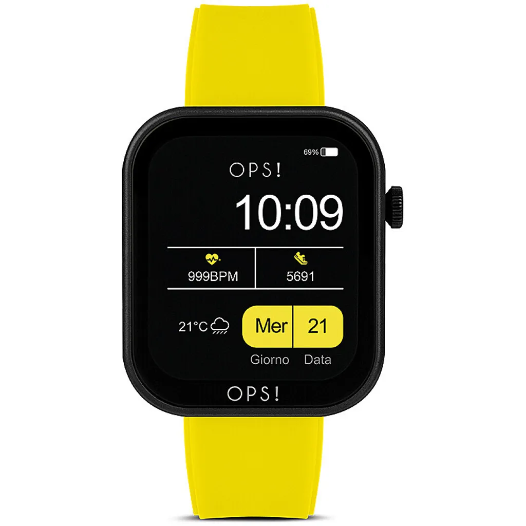 Acquista Smartwatch OPS! OPSSW-32 - Orologio Giallo Chiamate Polso