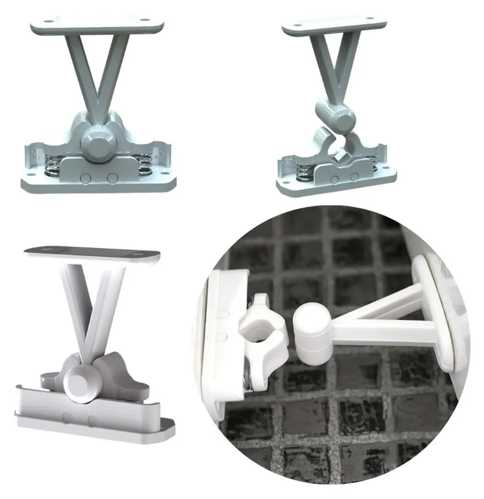 Butées de porte Viva inox pour caravane : ressorts haute performance
