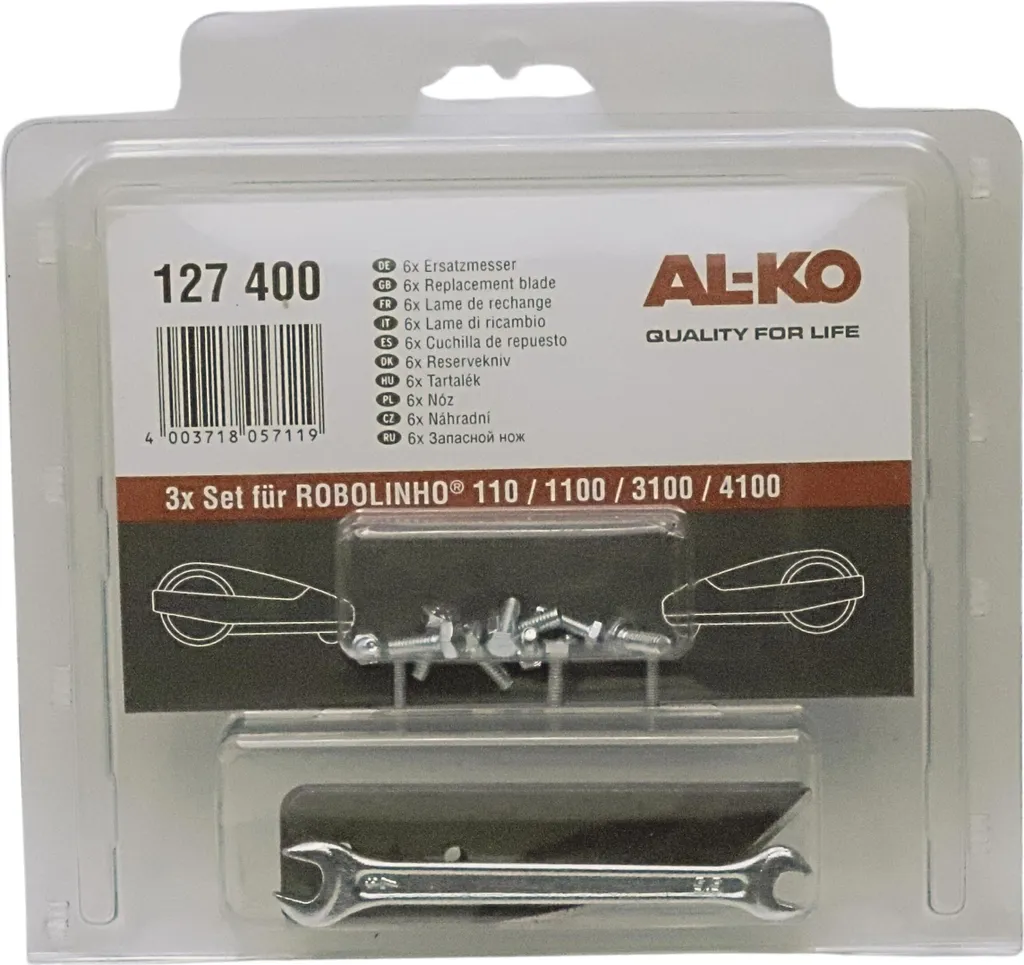 Lames AL-KO Robolinho : Plus de coupe nette (Set de 3) - Lames supérieures - 3