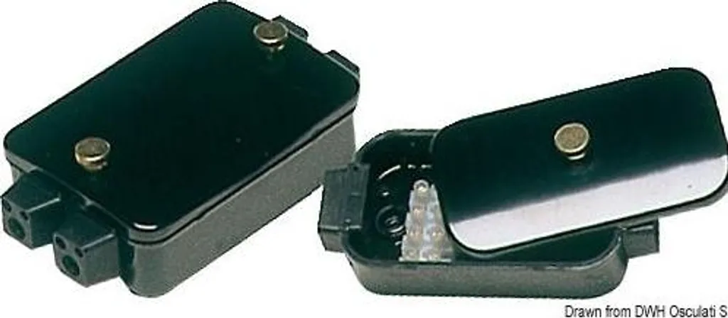 Osculati 14.240.01 Scatola Derivazione Stagna 3 Ingressi Bachelite