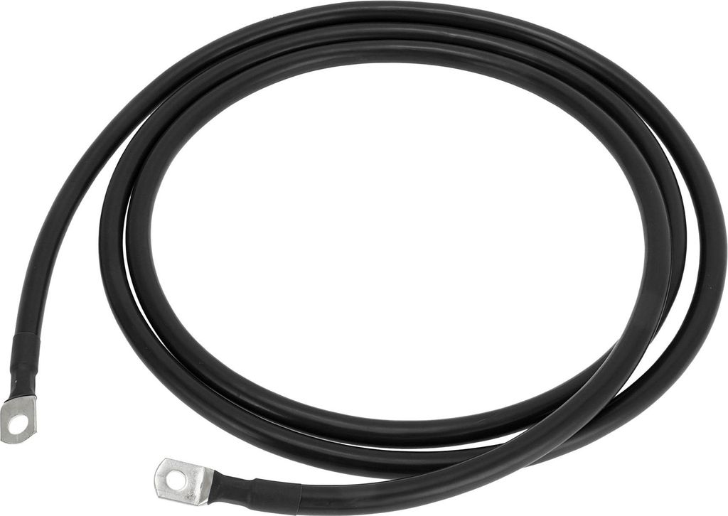 1 Stk. Batterie-Wechselrichterkabel Batteriekabel 3/8" 5/16" Lug 1/0 AWG Gauge 10FT Schwarz Verzinntes Kupfer