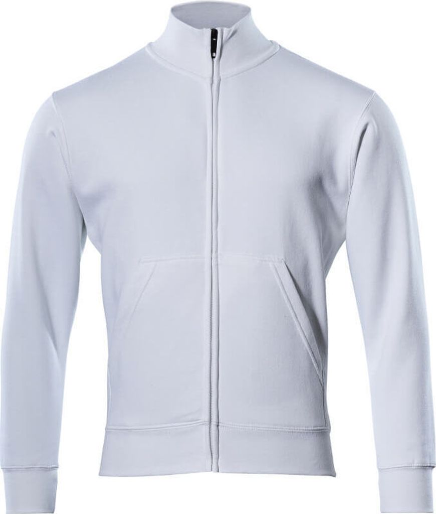 MASCOT Lavit Sweatshirt mit Reißverschluss Größe XL, weiss | Packung (1 Stück)