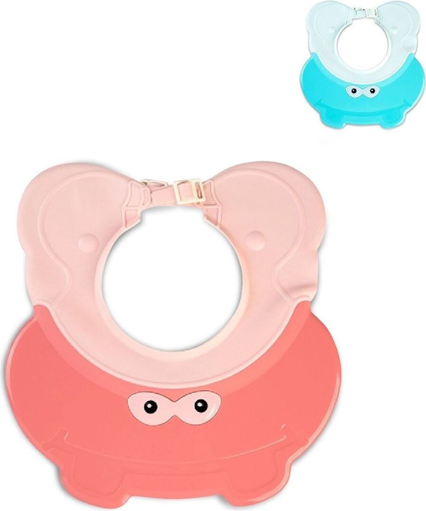 Cangaroo Baby Badekappe Ruby, Duschvisier, Duschhaube, Shampooschutz verstellbar rosa