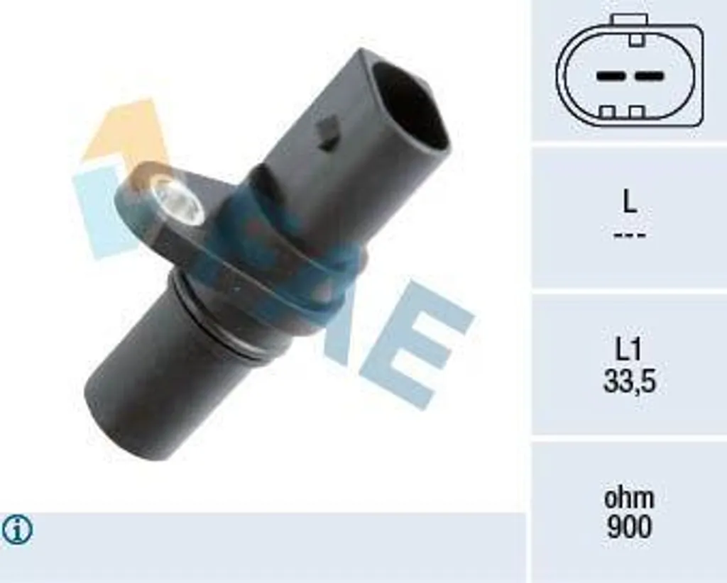 Capteur de régime FAE 79231 pour vilebrequin OE 06H906433 - Qualité OE