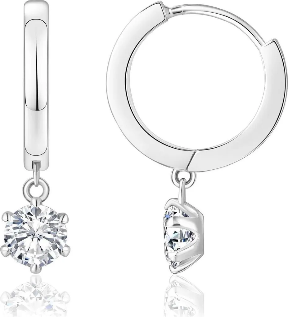 Orecchini a Cerchio Piccoli Argento 925 e Zirconi - Qualità Artigianale 5mm