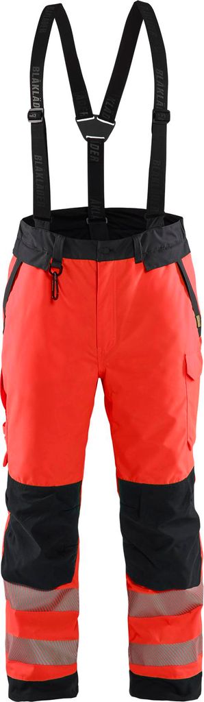 Blakläder High Vis Winterhose 1875, Farbe:High Vis Rot/Schwarz, Größe:M
