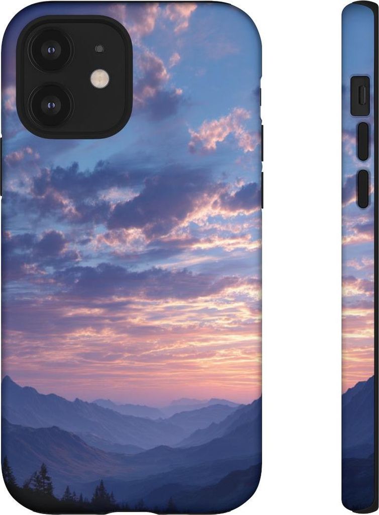 Berglandschaft im Sonnenaufgang – Hülle Kompatibel mit iPhone 12