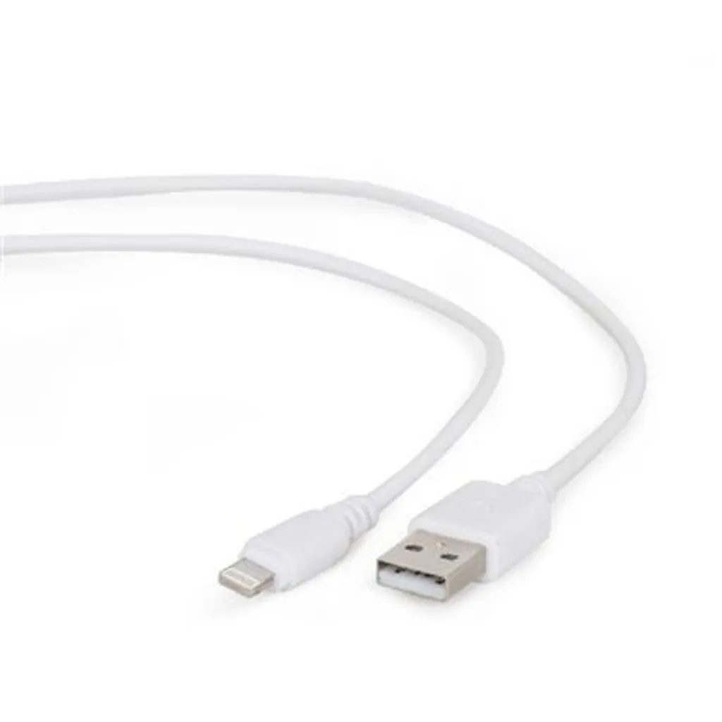 Cablexpert Lightning a USB-A 1m: Cavo Ricarica Dati Bianco per iOS