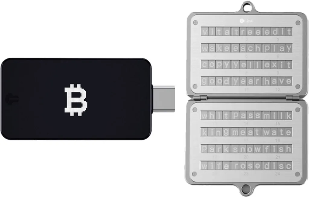 BitBox02 Bitcoin Only et Ellipal Seed Phrase Steel pour crypto