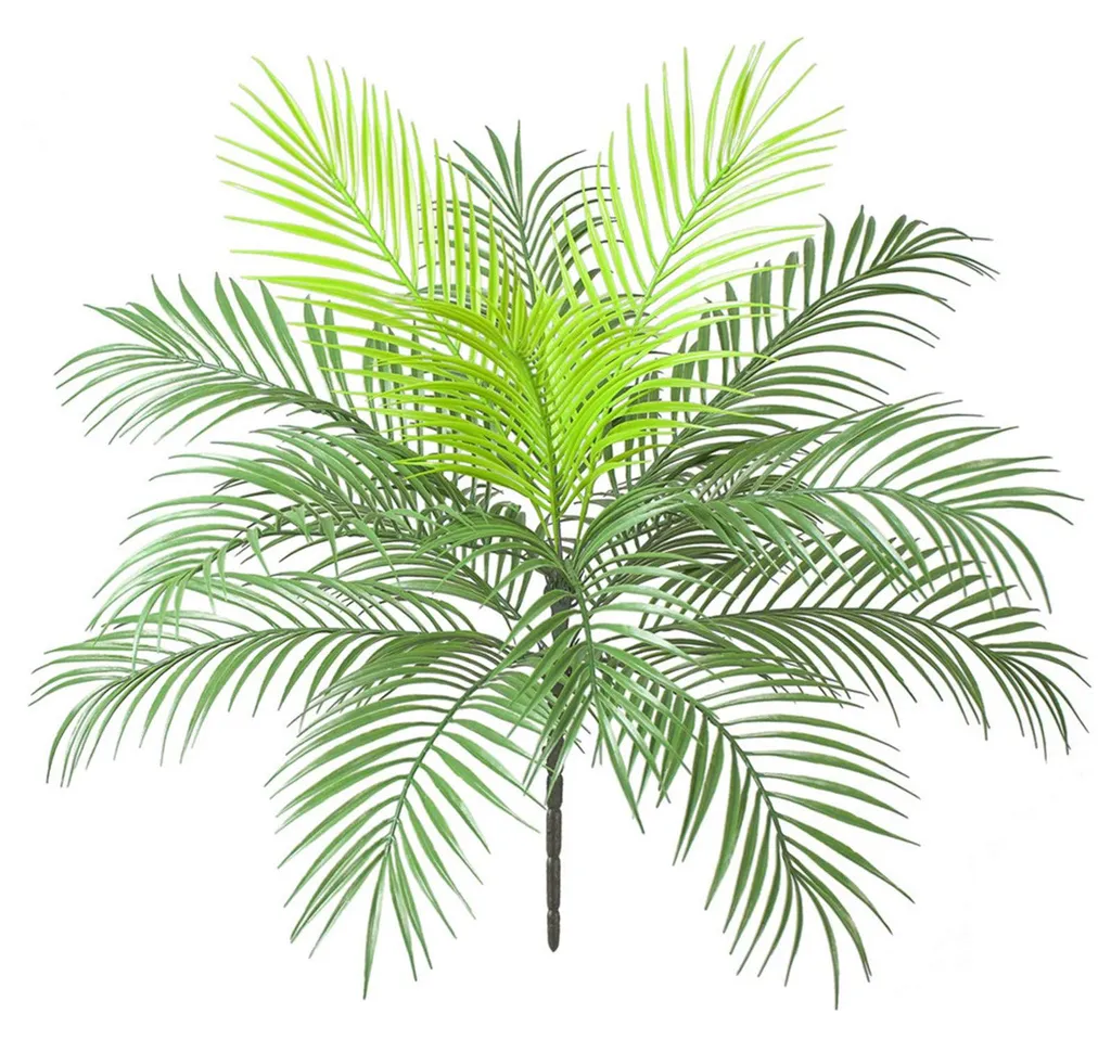 Palmier artificiel de 63 cm en plastique vert pour déco de jungle