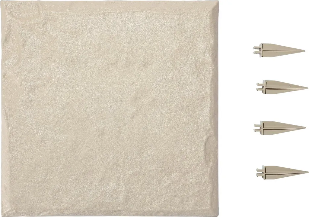 Design Outdoor: Lastre Effetto Pietra Naturale Beige 39,5cm - Set 4