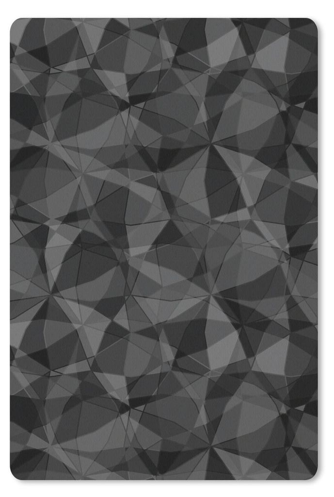 MuchoWow Mauspad Mousepad Schwarz - Mosaik - Abstrakt - Muster 18x27 cm - Mousepads - Maus Mat - Pad - Mausunterlage