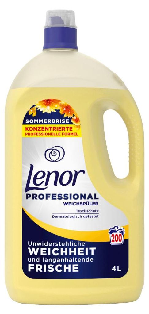 Lenor Professional Weichspüler Konzentrat Sommerbrise Packung 4000ml