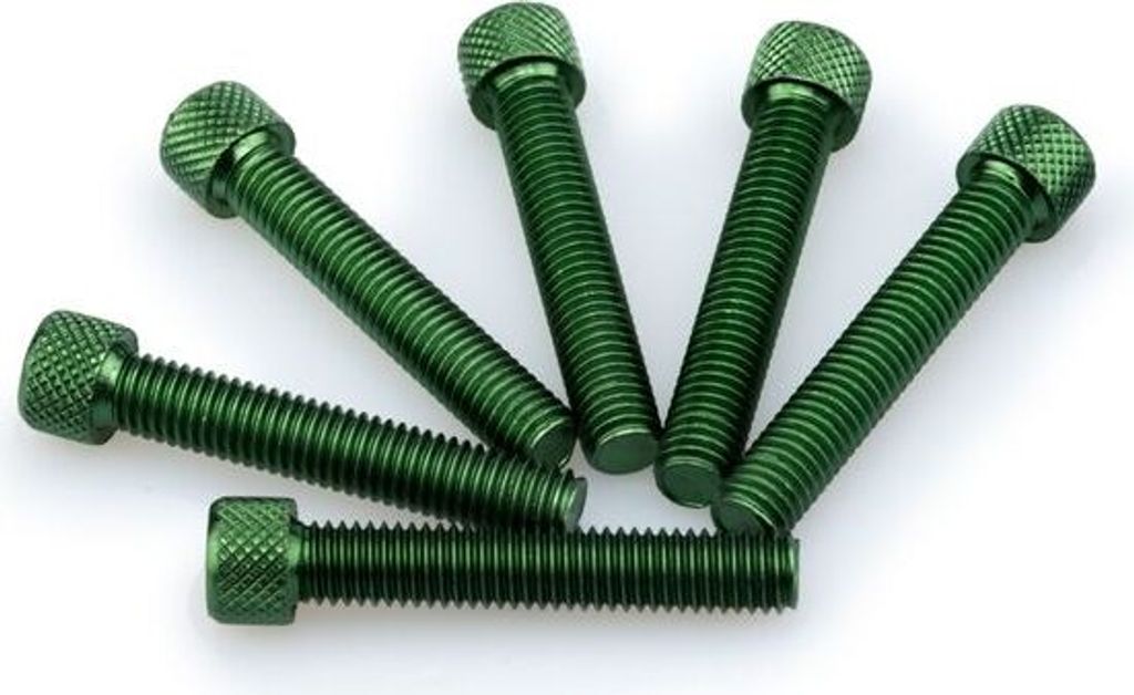 PUIG 0516V Muttern aus Anodisierten Aluminium passend fuer UNIVERSAL UNIVERSAL Grün