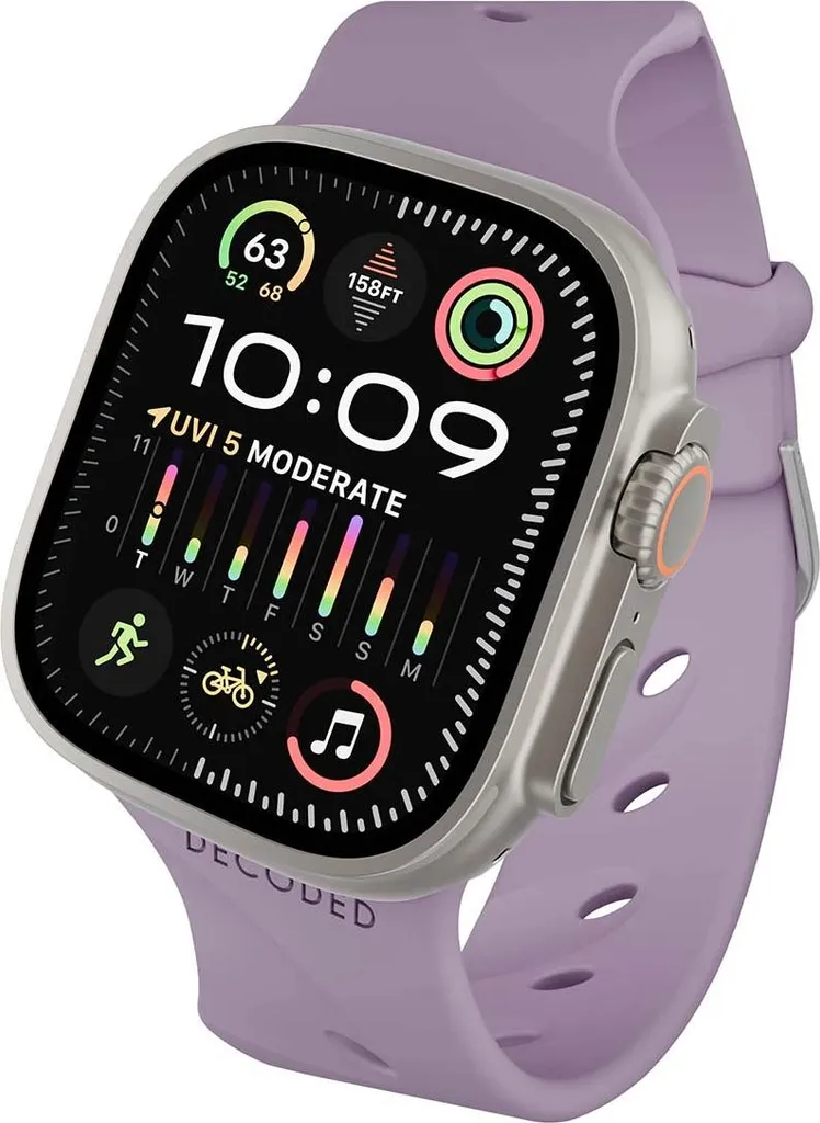 Bracelet Sport Apple Watch 38-42mm Silicone Violet pour Vie Active