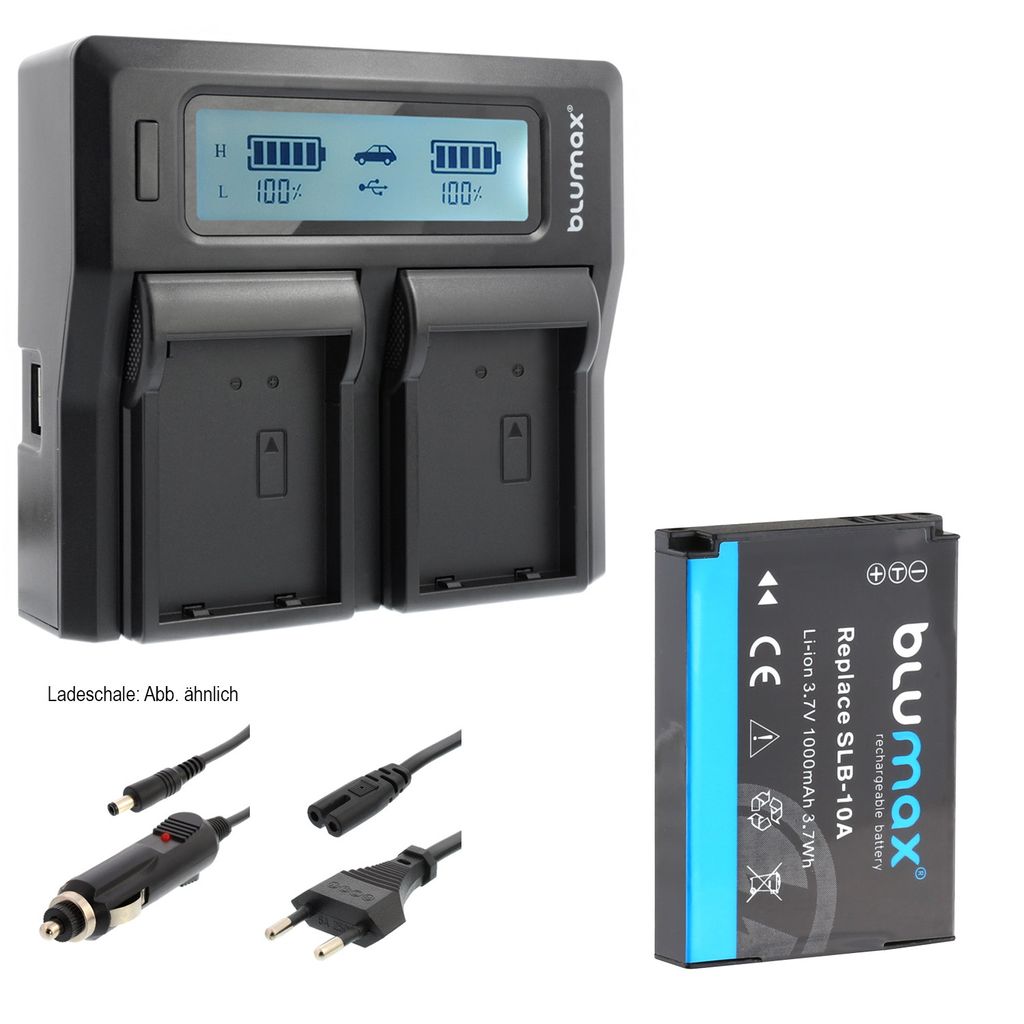 1x Akku + Lader für Samsung ED-BP1030 BP1130 , NX210, NX300, NX1000 850 mAh