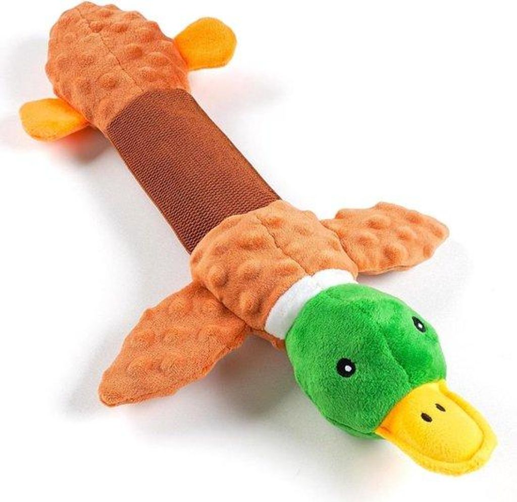 Großes, robustes Hundespielzeug, 50cm, Plüsch, Knarzpapier, für große Hunde