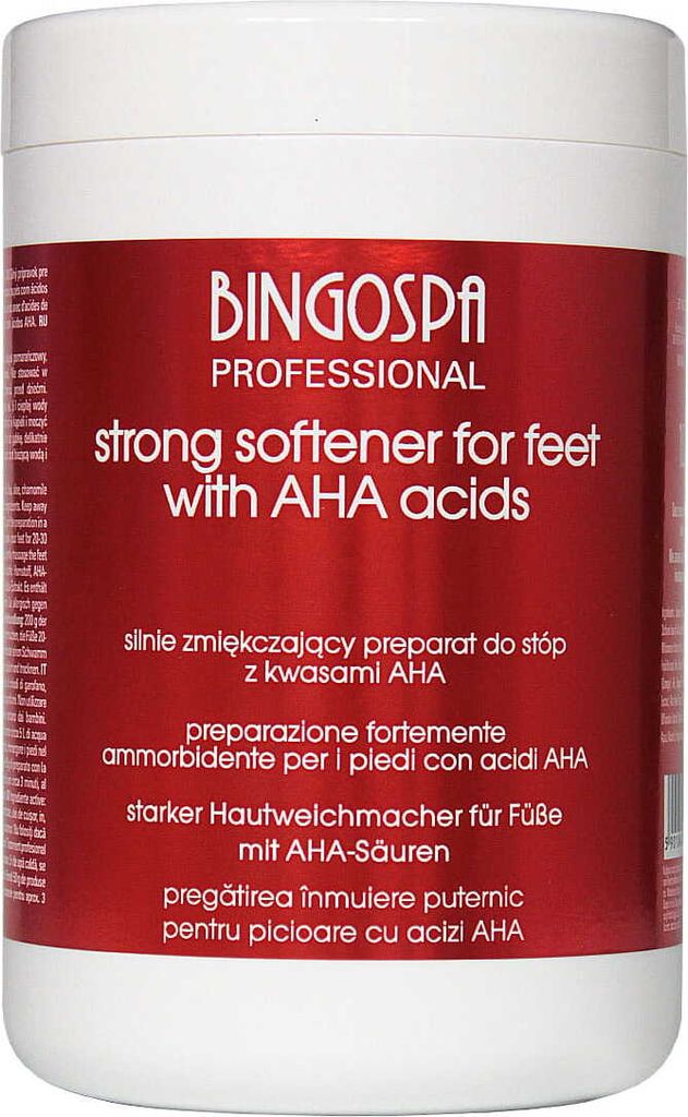BingoSpa Fußcreme mit AHA-Säuren, intensive Weichmacherformel, 1000 g