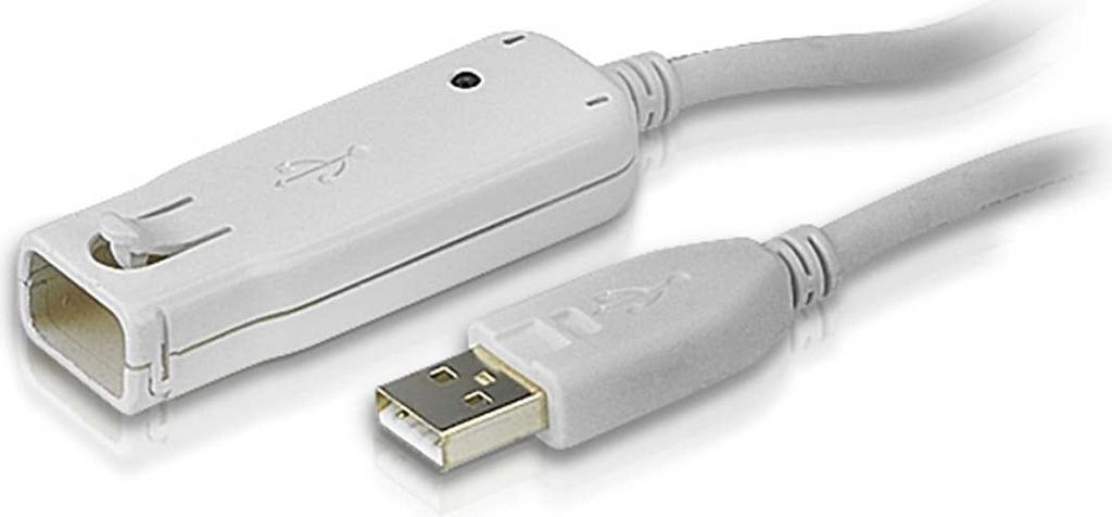 ATEN UE2120 Repeater USB 2.0 Aktiv-Verlängerung mit Signalverstärkung Stecker A an Buchse A 12m