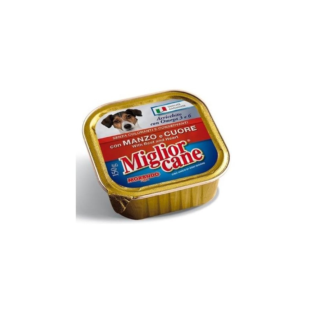 Hundefutter Pate con manzo e cuore 150g - Migliorcane
