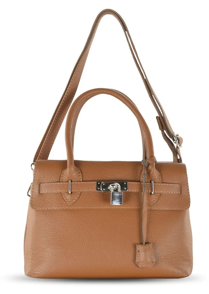 Sac à main bandoulière JEN par CARLA BELOTTI en cuir souple de luxe
