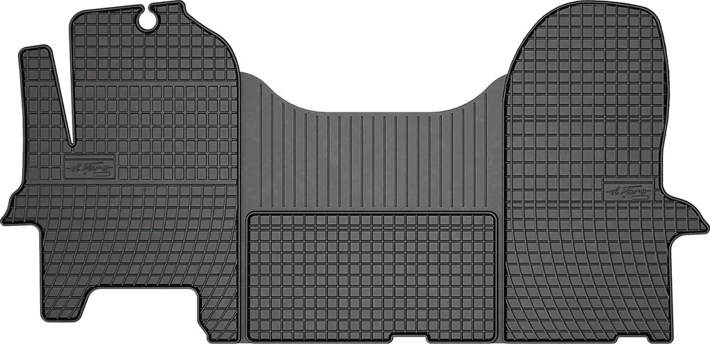 Tappetini Iveco Daily 2006-2014 in Gomma Nera 3 pz | Kit Professional
