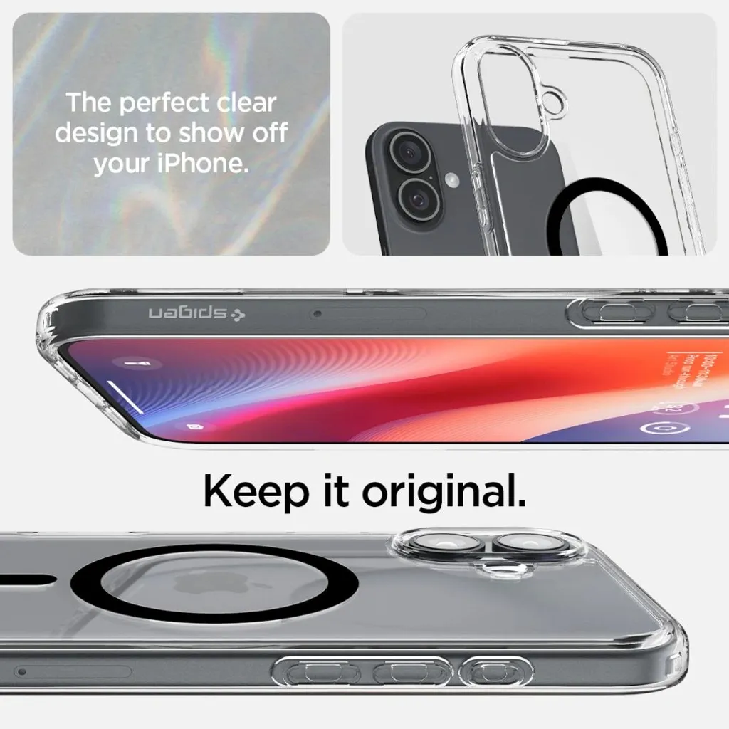Offerta Cover iPhone 16 Spigen Ultra Hybrid Mag Nero | MagSafe Ready - 7