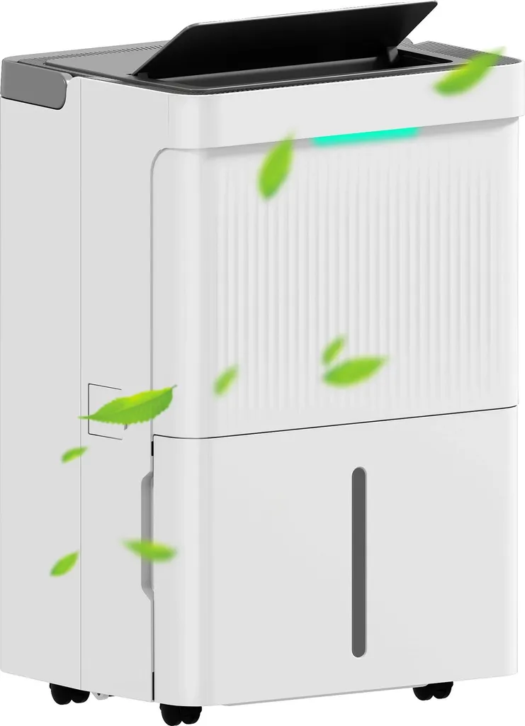 Déshumidificateur électrique portable 35L jour réservoir 5,5L blanc