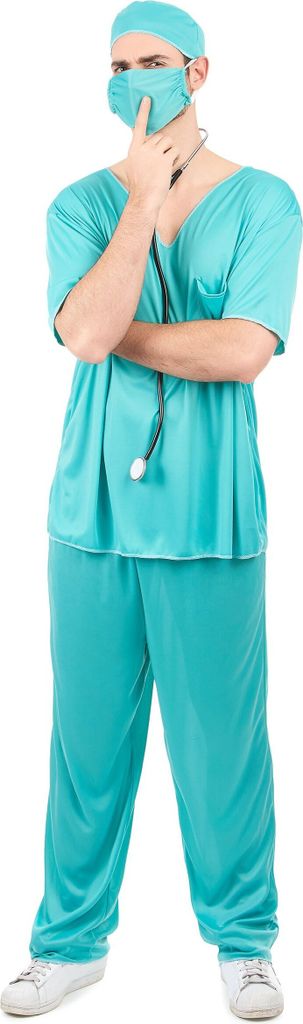 Arztkostüm für Herren blau Einheitsgröße (42)