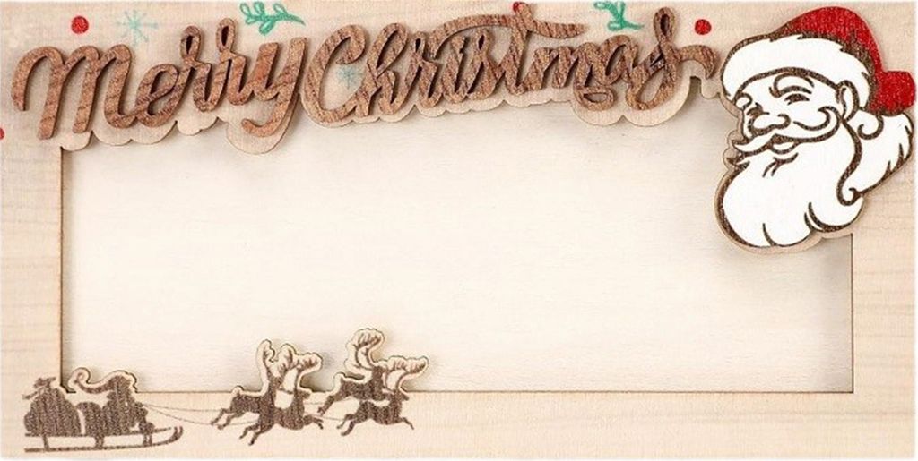 Weihnachtsgeldhalter aus Holz, Bargeldhalter, Geldumschlag, Geldbörse, Weihnachtsbaum-Dekoration für den Urlaub, Indoor- und Outdoor-Party-Dekora...