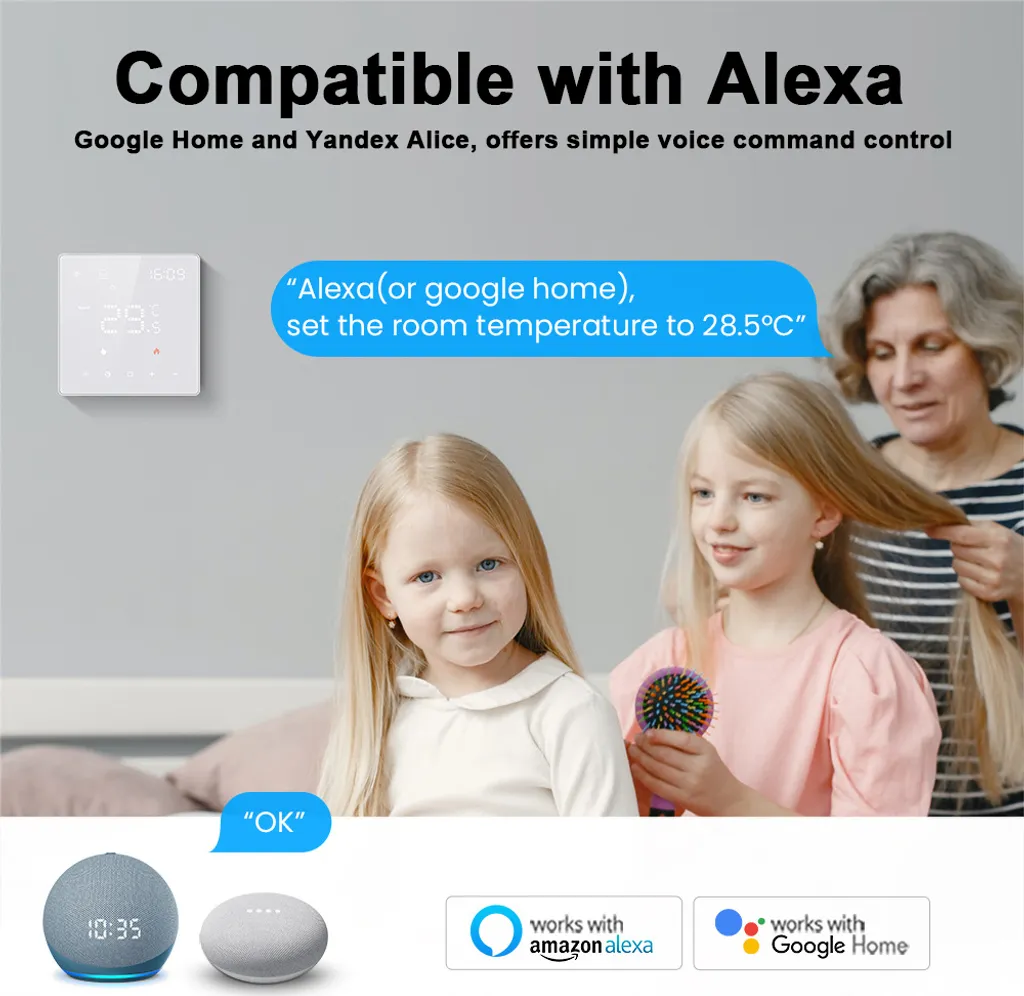 Thermostat tactile Wi-Fi programmable pour gestion de chauffage - 5