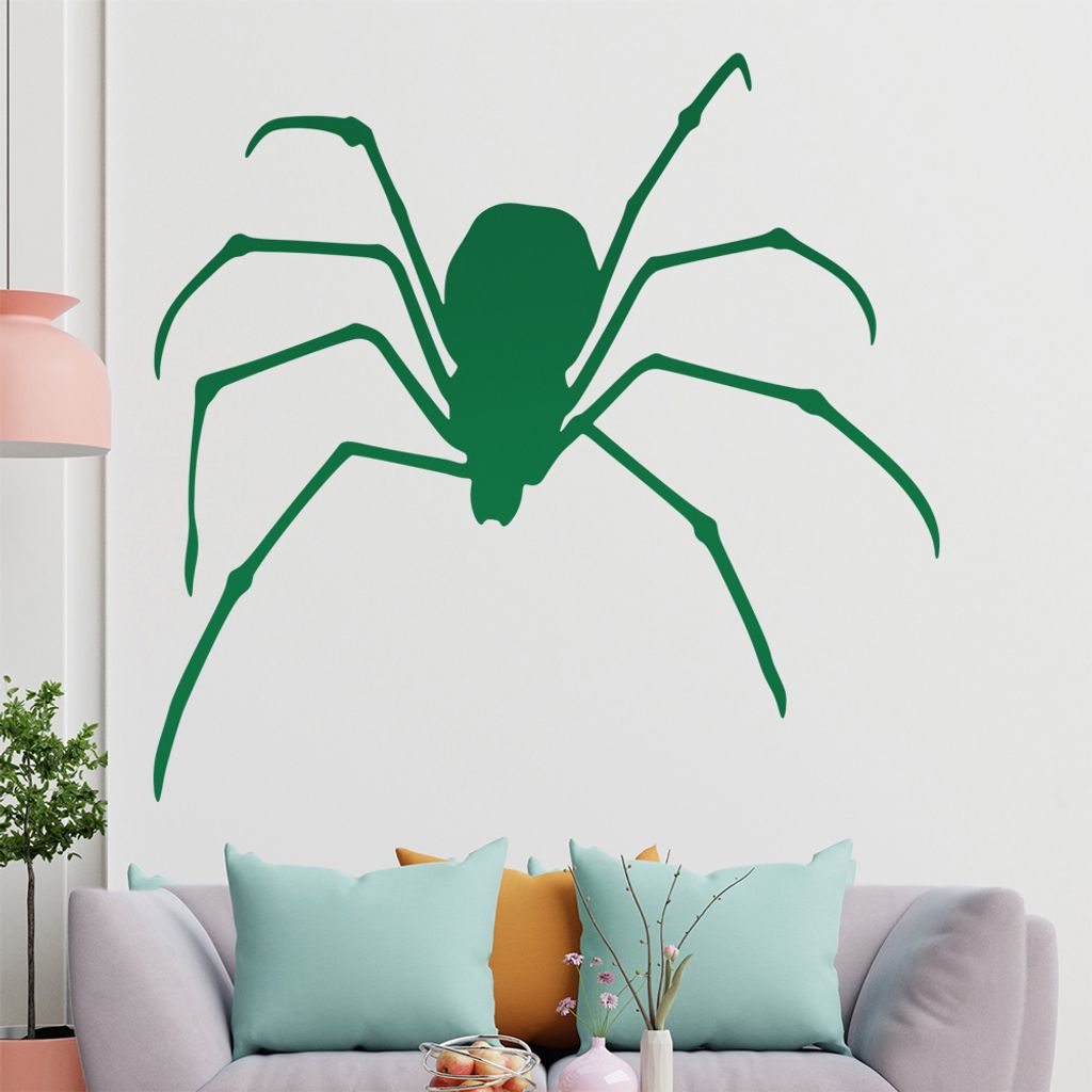 KIWISTAR Spinne - Spinnweben Vogelspinne Zecke Kanker Wandtattoo in 6 Größen - Wandaufkleber Wall Sticker - Dekoration, Küche, Wohnzimmer, Schla...