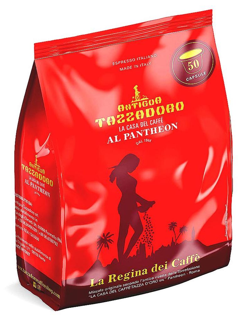 La Regina Dei Caffè - Tazza D Oro Kaffeekapseln kompatibel mit Nespresso Maschinen - 50 Kapseln