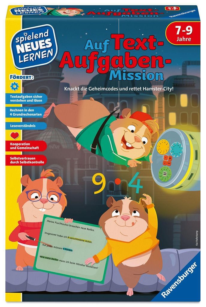 Auf Textaufgaben-Mission Ravensburger 24977 Produktbild 
