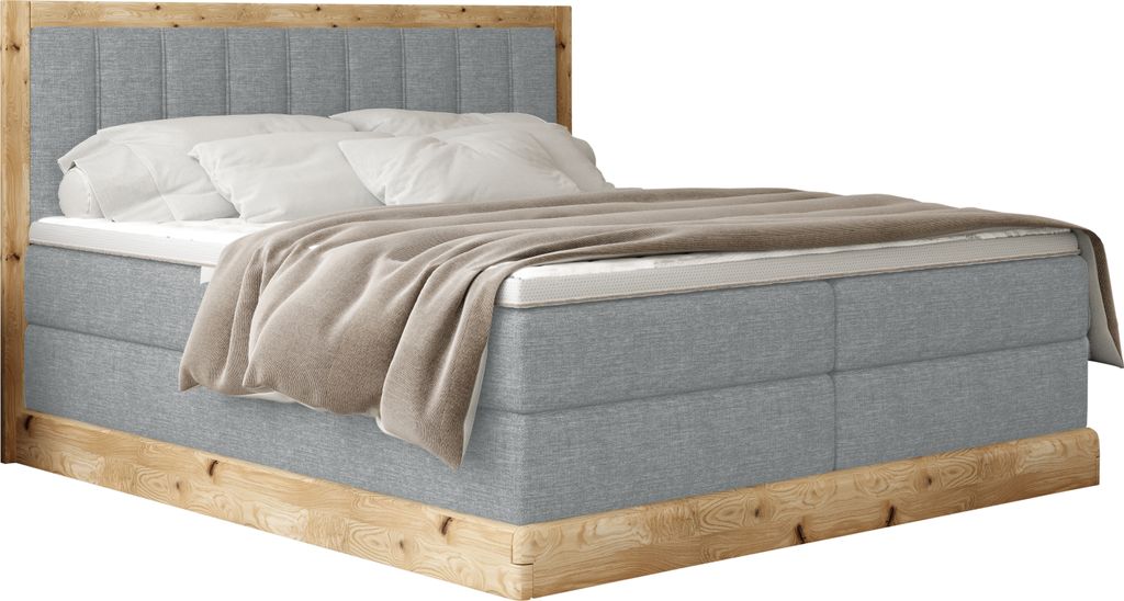 Schlafzimmer Bett Komfortables ALMA Kontinentalbett – Gepolstertes Bett Mit 152 cm Länge, Hochwertigen Matratzen Und Stilvollen Materialien 140...