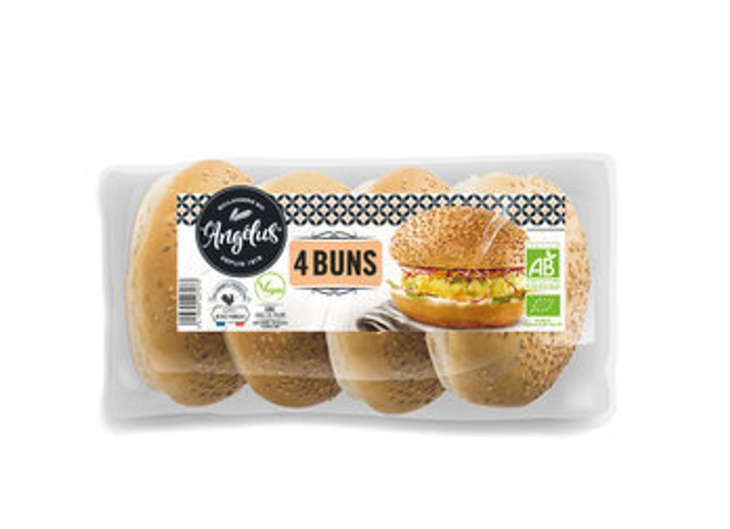 Hamburger-Buns mit Sesam 4 Stück x50g 6er Pack