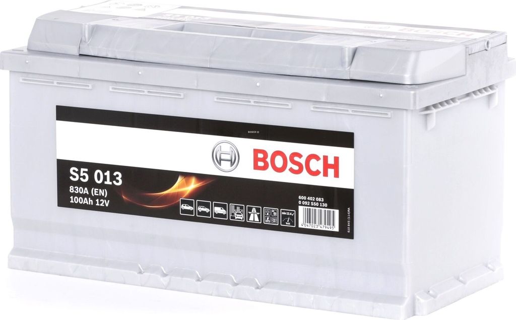 BOSCH S5 Starterbatterie 12V 100Ah 830A/EN L5 für Auto LKW Batterie