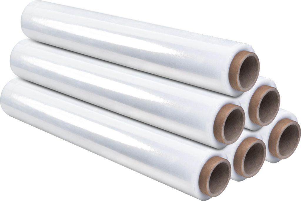 Stretchfolie Palettenfolie Wickelfolie 500mm x 230 lfm 6 Rollen 17my transparent