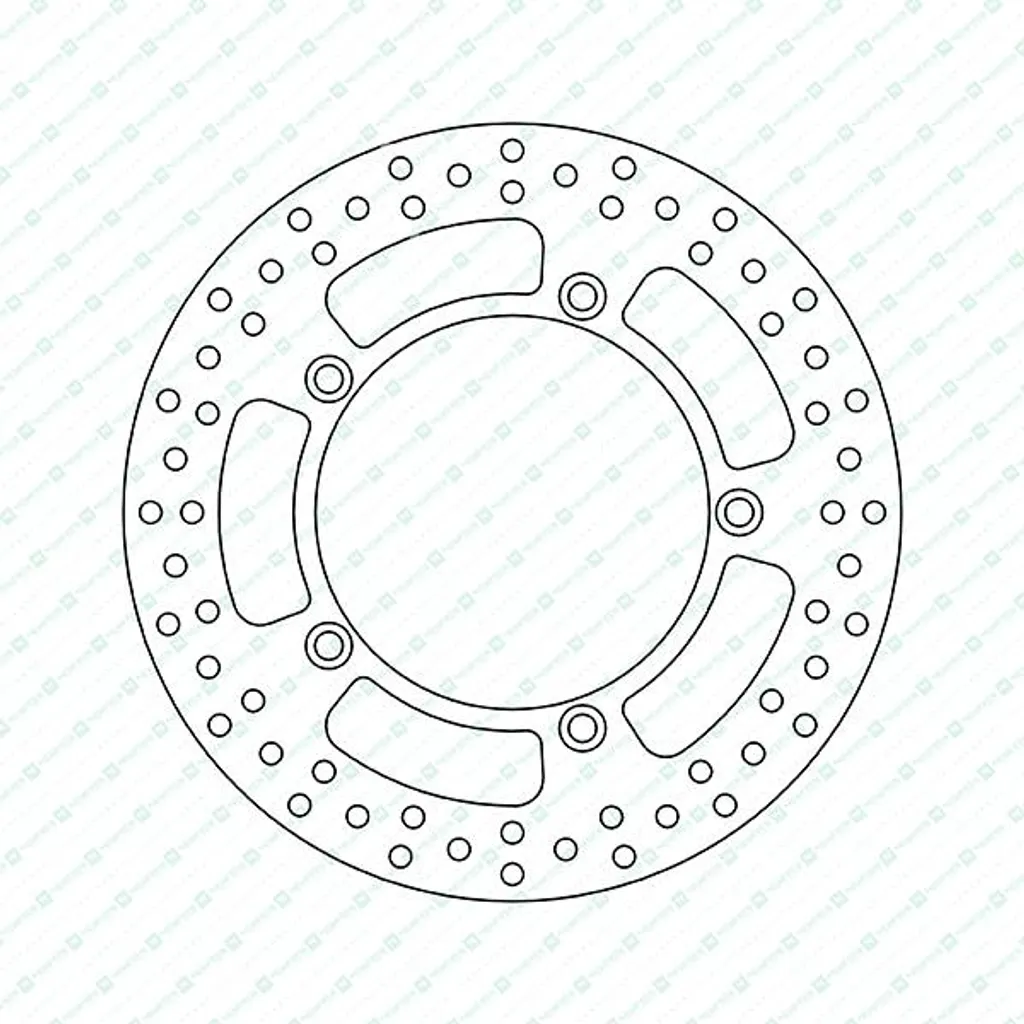 Disque de frein pour remplacement DF5266A rigide 285 mm entraxe 166,3