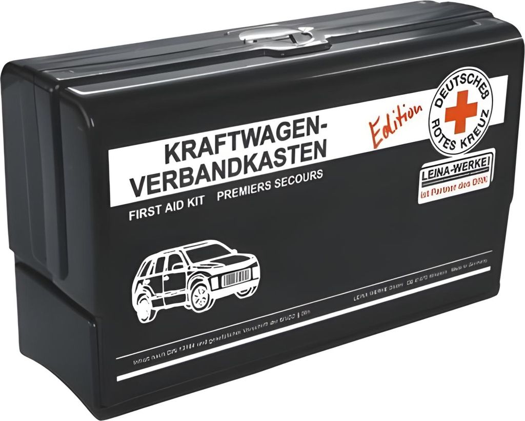 LEINA KFZ Verbandkasten Star Edition DRK DIN 13164 schwarz