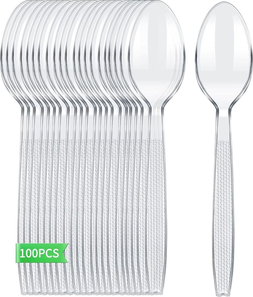 Plastikl?ffel Partygeschirr Plastikbesteck Mehrweg Plastik L?ffel Party Besteck (100 Stš¹ck)