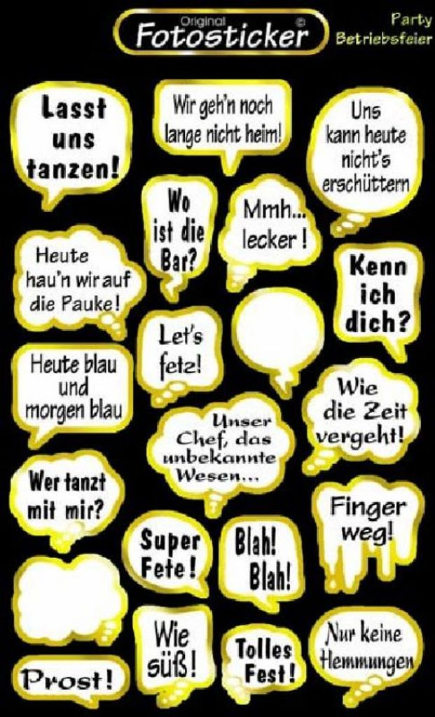 Fun Unlimited Products Sticker Party Betriebsfeier Motiv 14 Produktbild 