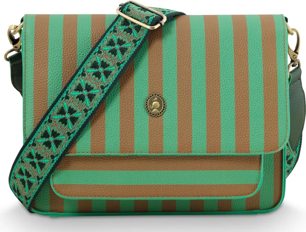 Pip Studio Fenna Cross Body Bag Stripe Green - Novità Accessori Donna
