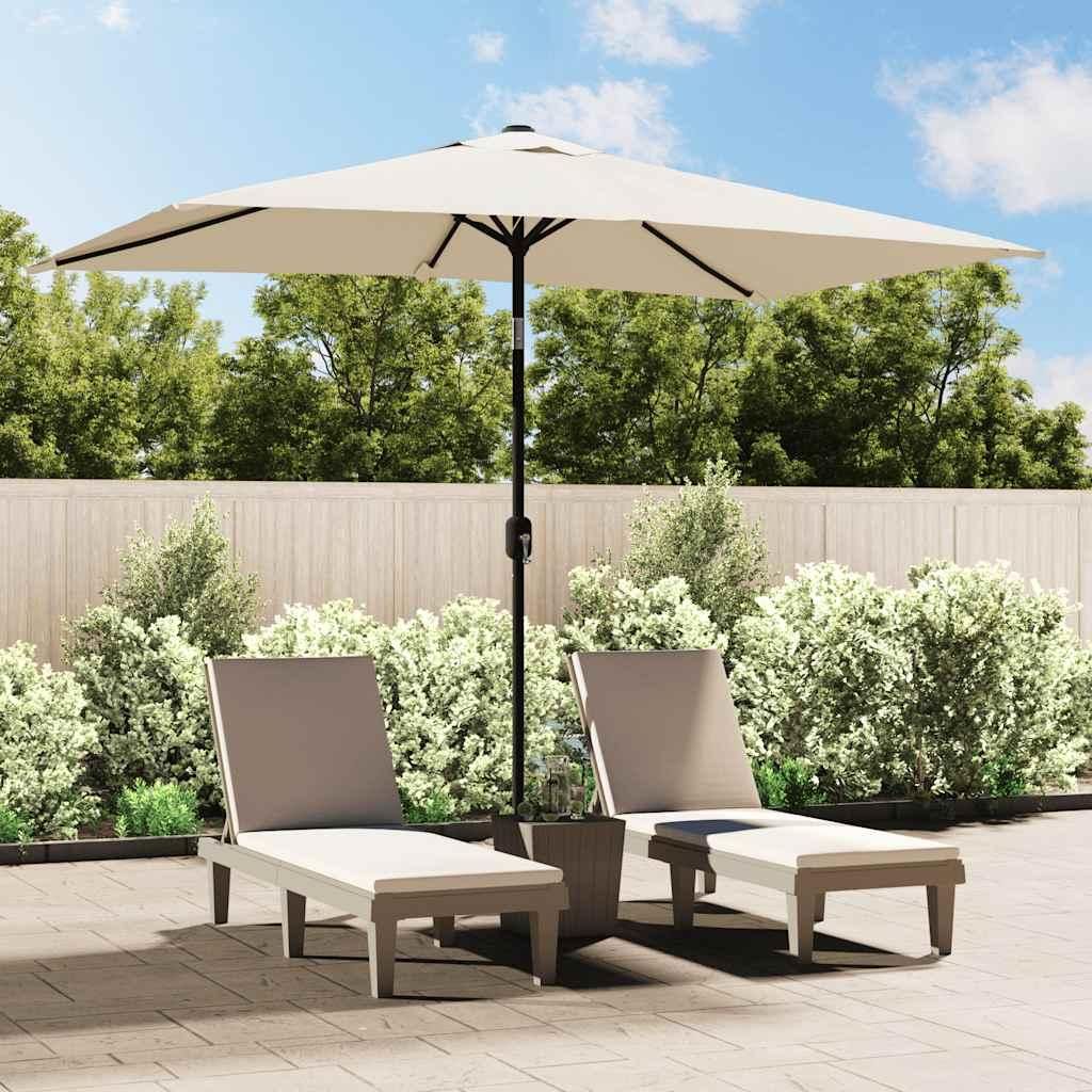 vidaXL Parasol 200x300 cm Piaskowy biały Prostokątny Zdjęcie produktu 